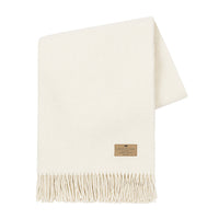 Ecru Juno Cashmere/Lambswool Throw