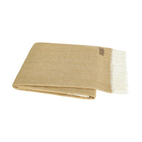 Gold Italian Herringbone Throw