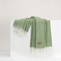 Olive Italian Herringbone Throw