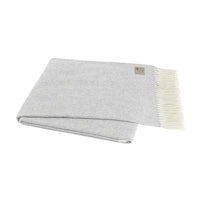 Light Gray Italian Herringbone Throw