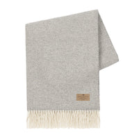 Light Gray Juno Cashmere/Lambswool Throw
