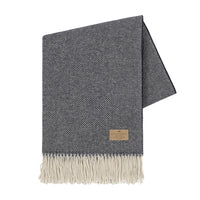 Navy Juno Cashmere/Lambswool Throw