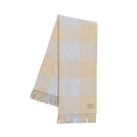 Dune/Light Gray Buffalo Check Throw