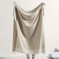 Dune Border Herringbone Throw