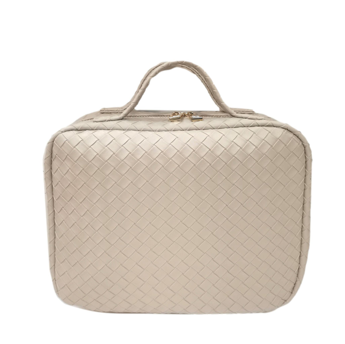 Luxe Travel Toiletry Case - Woven Bisque