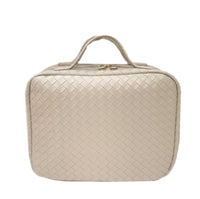 Luxe Travel Toiletry Case - Woven Bisque