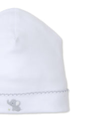 White and Silver Jungle Mates Hand Embroidered Hat