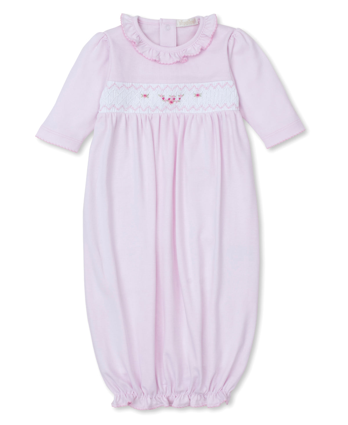 Pink Roses Hand Smocked Sack