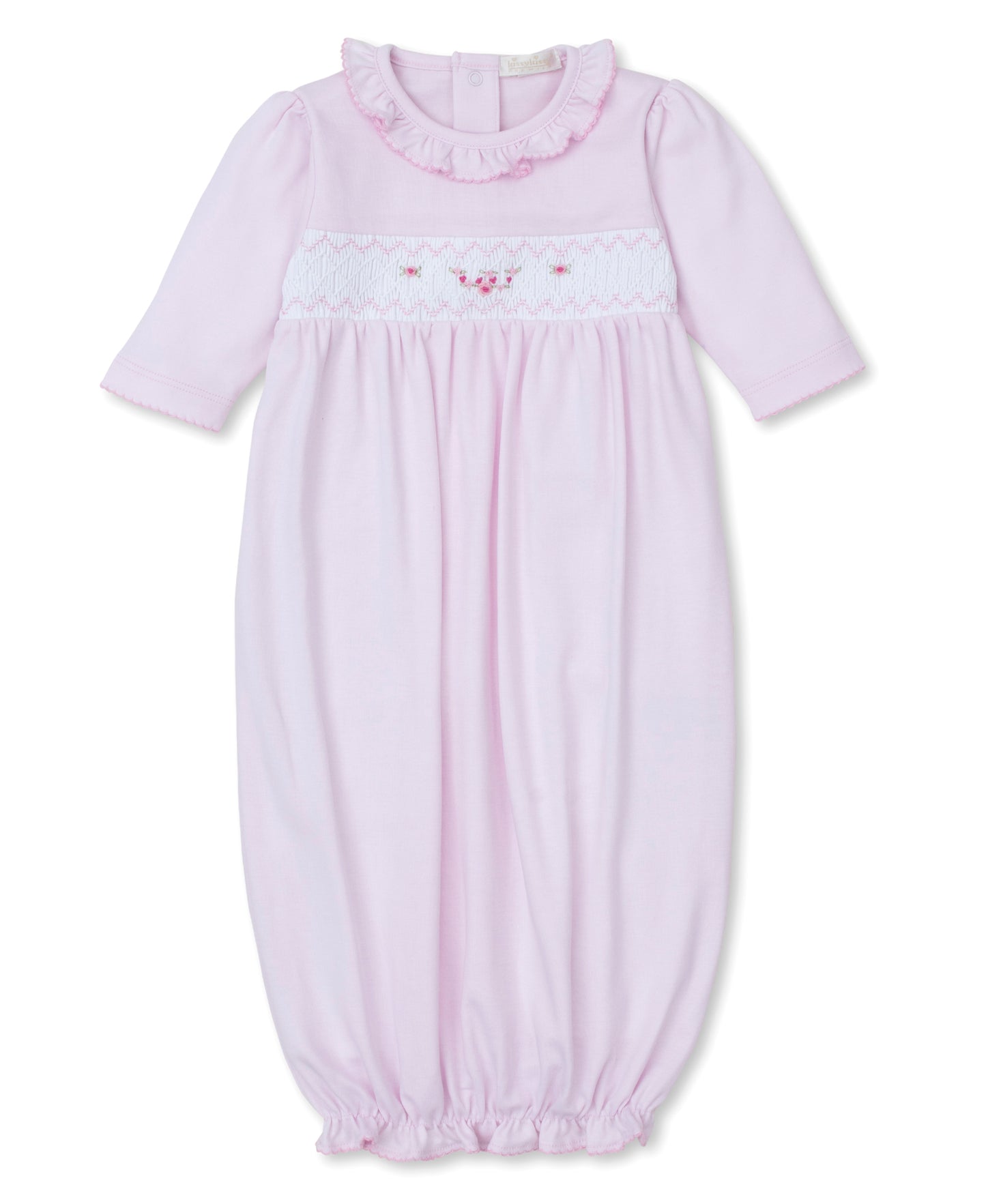 Pink Roses Hand Smocked Sack