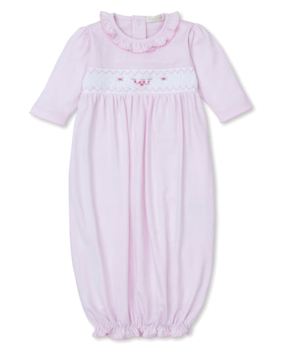 Pink Roses Hand Smocked Sack