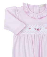 Pink Roses Hand Smocked Sack