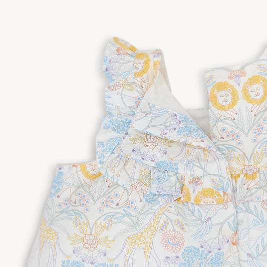 Nikki Menagerie Cotton Dress + Diaper Cover