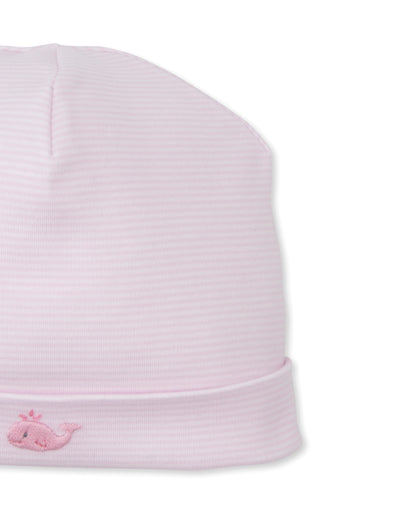 Pink Hat w/ Hand Emb Str - SCE Crabs & Whales