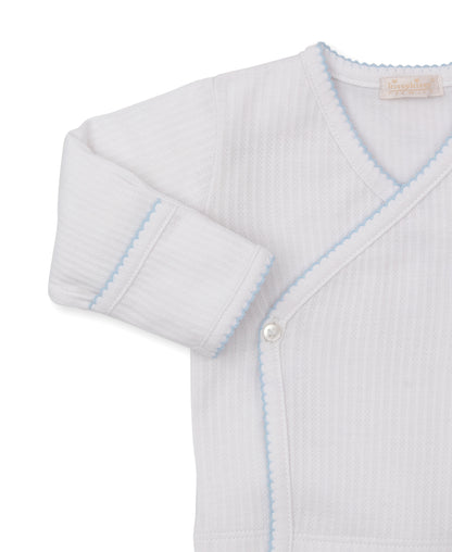 Light Blue Footed Pant Set w/ HE - Premier Baa Baa Baby Sheep