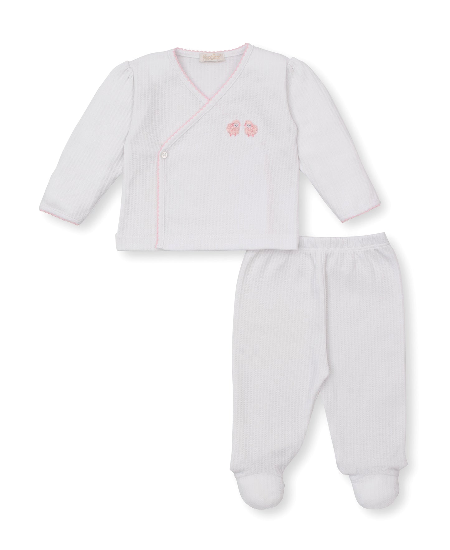 Pink Footed Pant Set w/ HE - Premier Baa Baa Baby Sheep