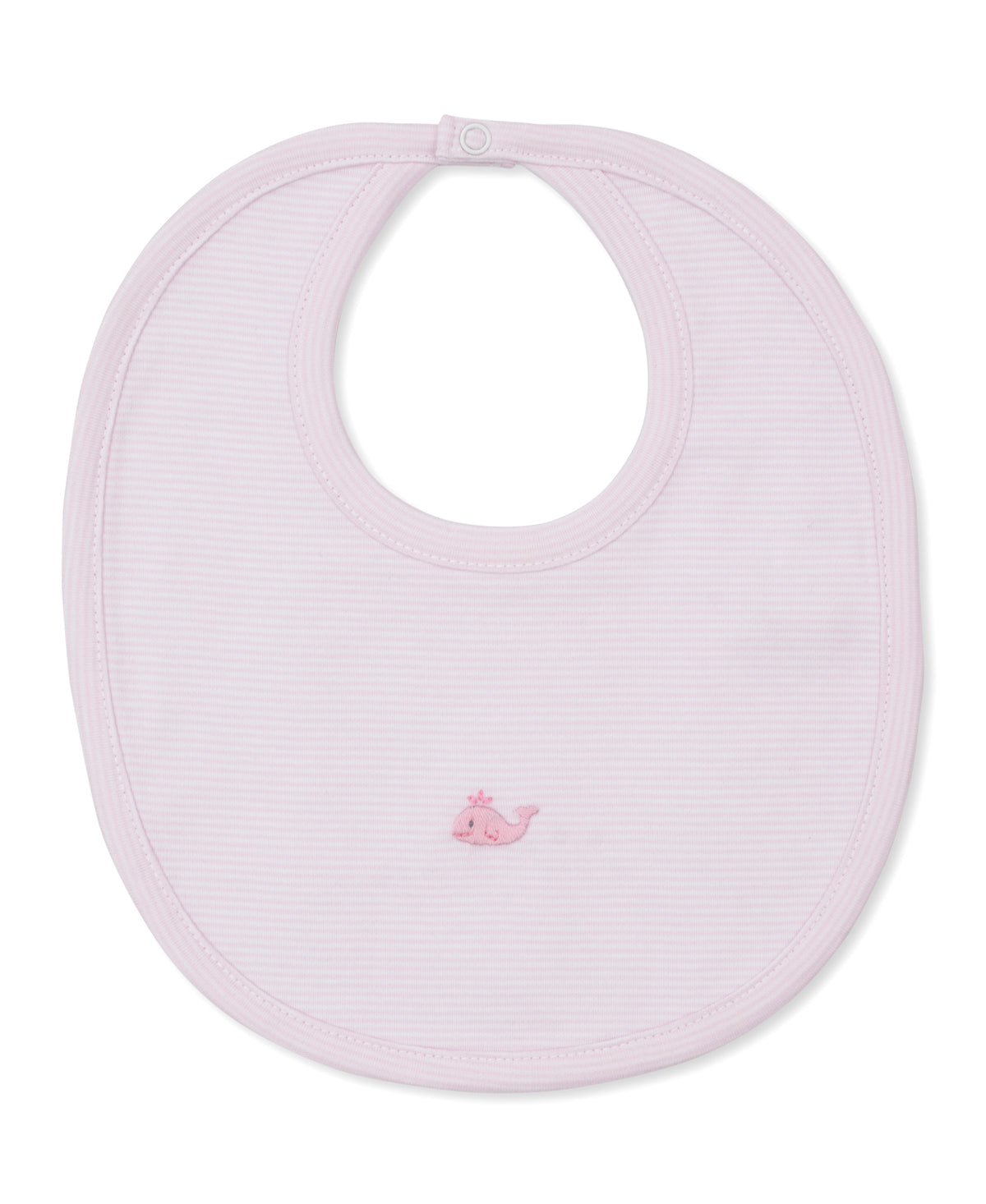 Pink Bib w/ Hand Emb Str - SCE Crabs & Whales
