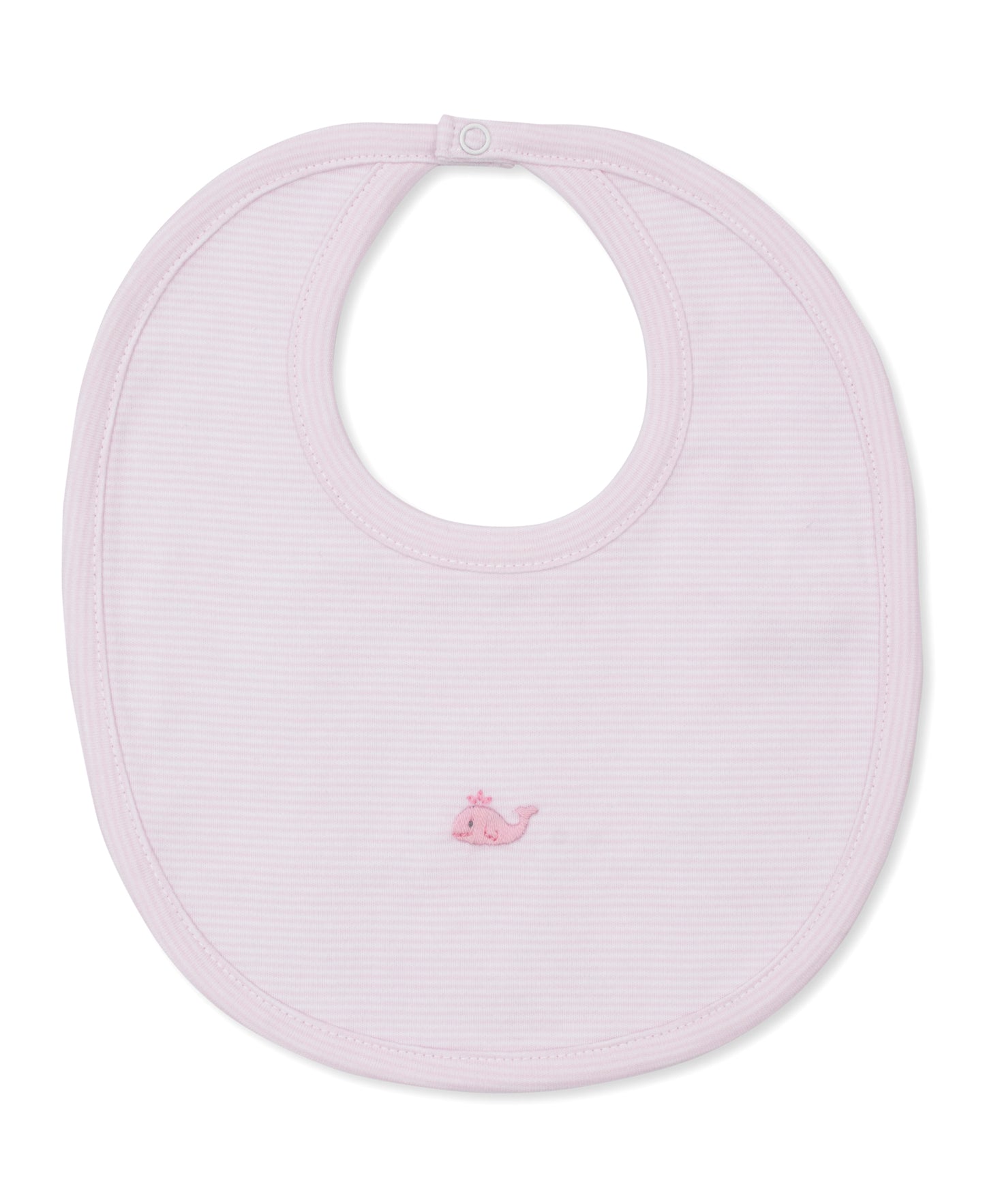 Pink Bib w/ Hand Emb Str - SCE Crabs & Whales
