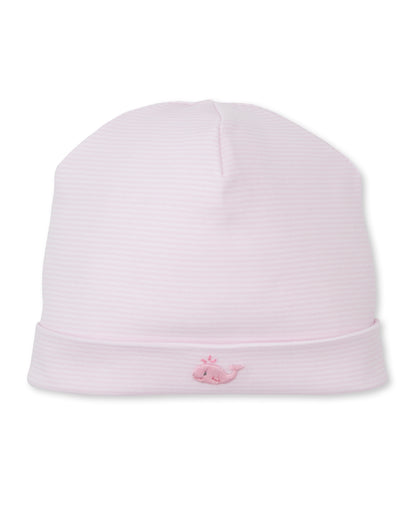 Pink Hat w/ Hand Emb Str - SCE Crabs & Whales