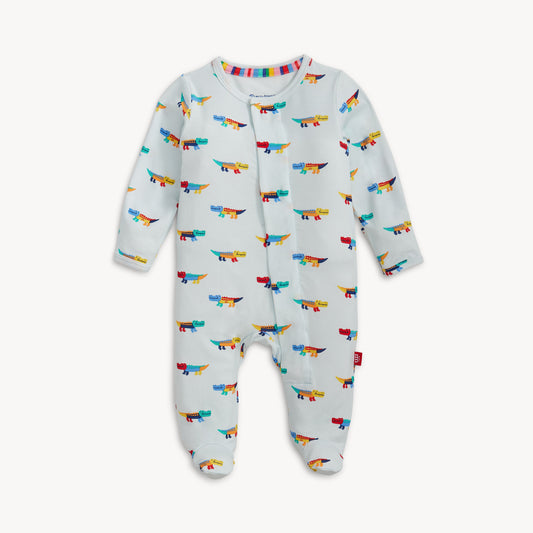Crocodile Colorpop Blue Modal Magnetic Footie