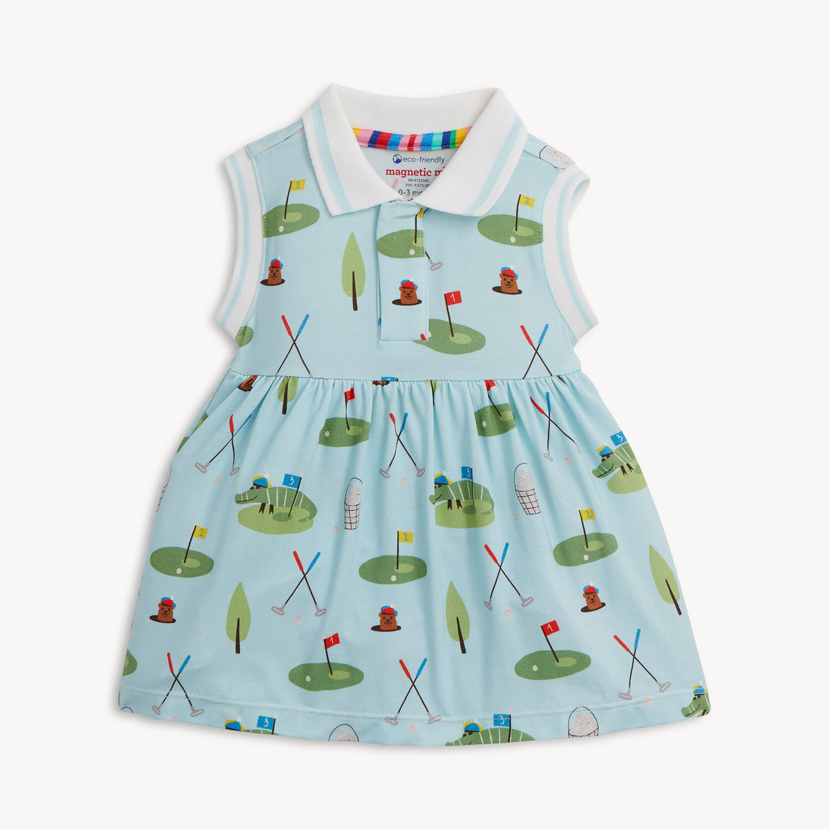 Gopher It Modal Magnetic Bodysuit Polo Collar Dress