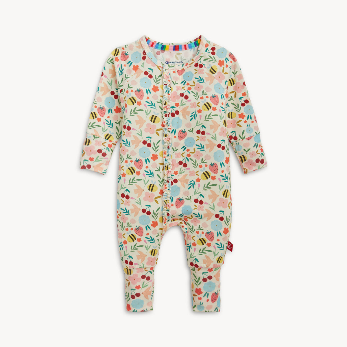 Honey Blossom Modal Magnetic Conv Ruffled Coverall