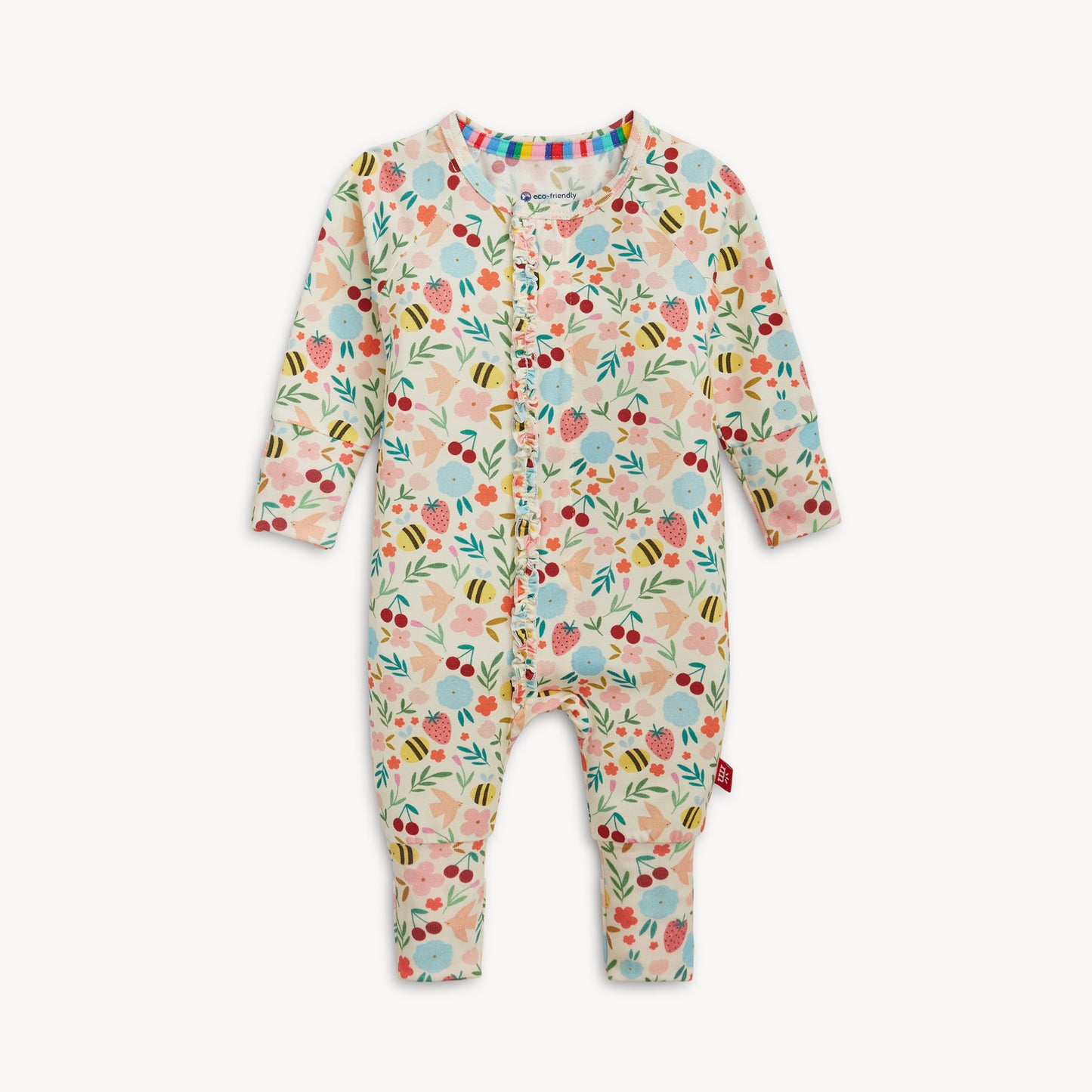 Honey Blossom Modal Magnetic Conv Ruffled Coverall