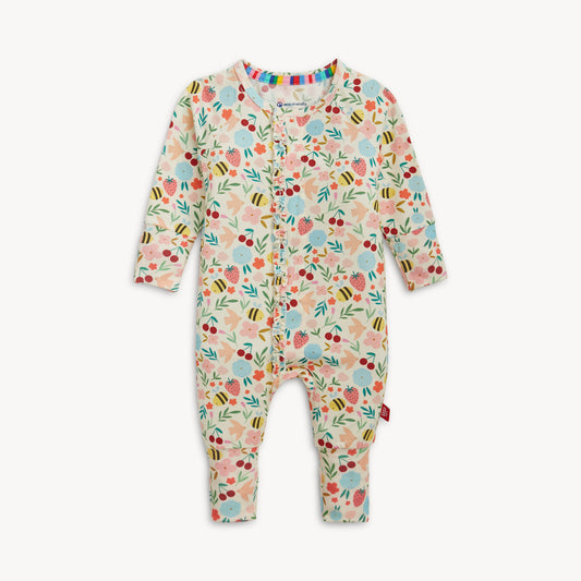 Honey Blossom Modal Magnetic Conv Ruffled Coverall