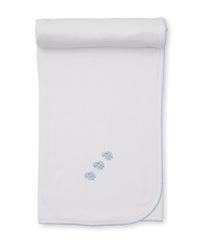 Light Blue Blanket w/ Hand Emb - Premier Baa Baa Baby Sheep