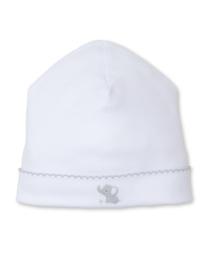 White and Silver Jungle Mates Hand Embroidered Hat