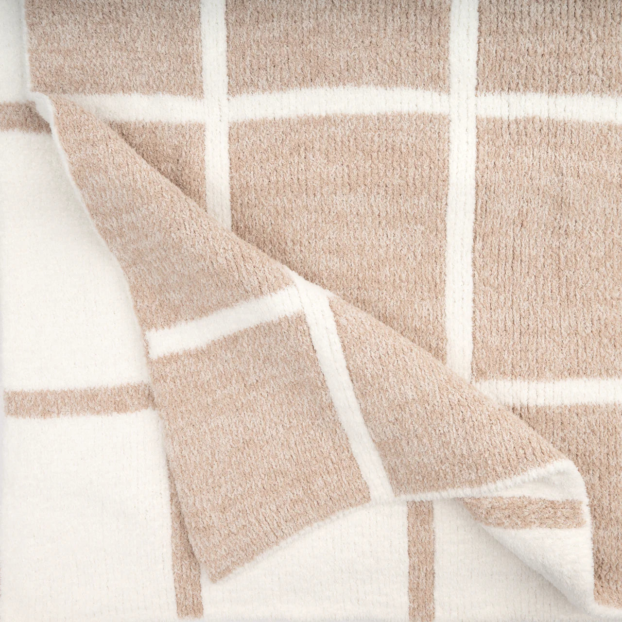 Chenilla Cloud™ Window Pane Heathered Throw