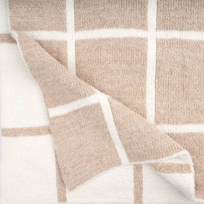 Chenilla Cloud™ Window Pane Heathered Throw