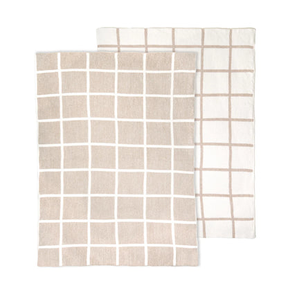 Chenilla Cloud™ Window Pane Heathered Throw